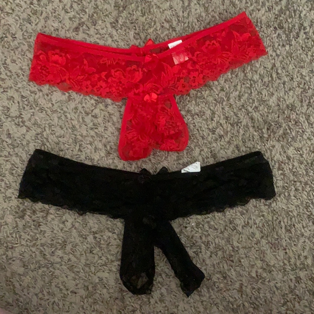 Crotchless underwear